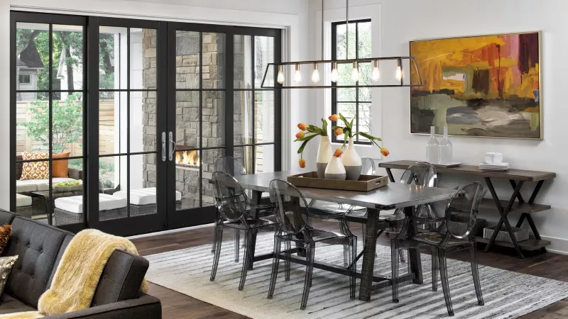 4 GLASS PANEL FRENCH DOORS