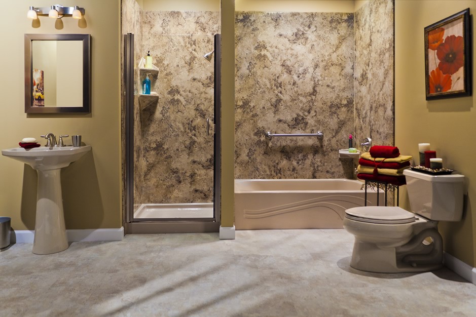 Bathroom with tub