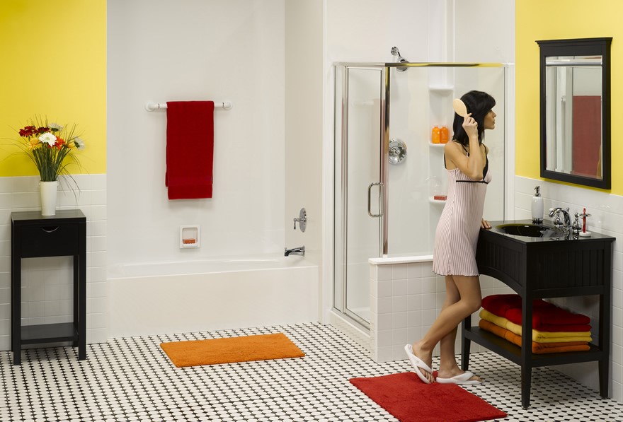 Bathroom with walk in shower