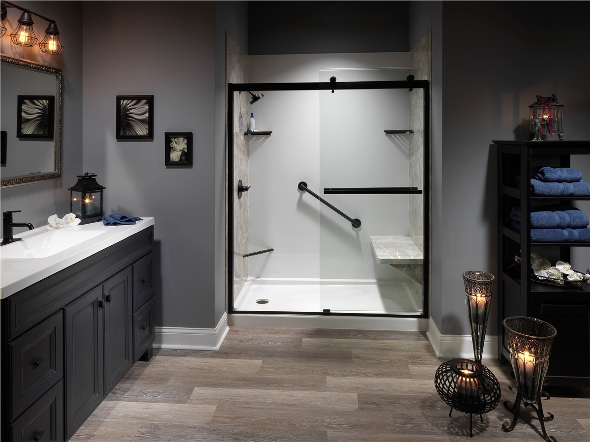 Bathroom with walk in shower