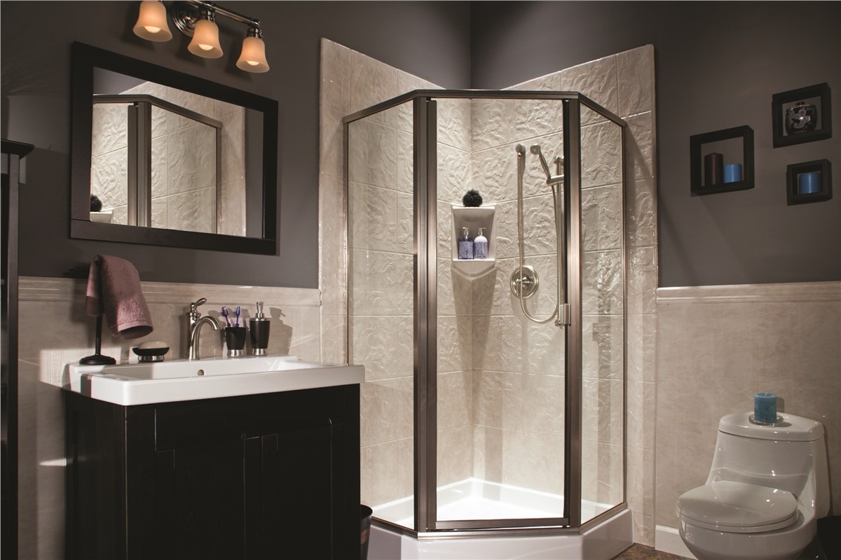 Bathroom with walk in shower
