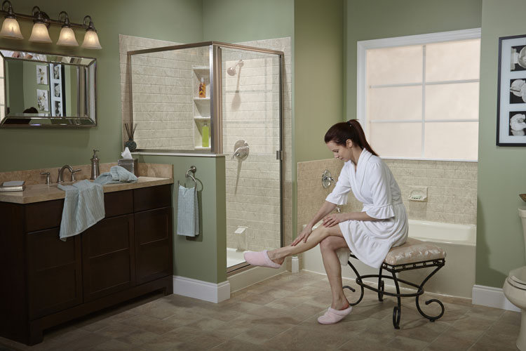 Bathroom with tub