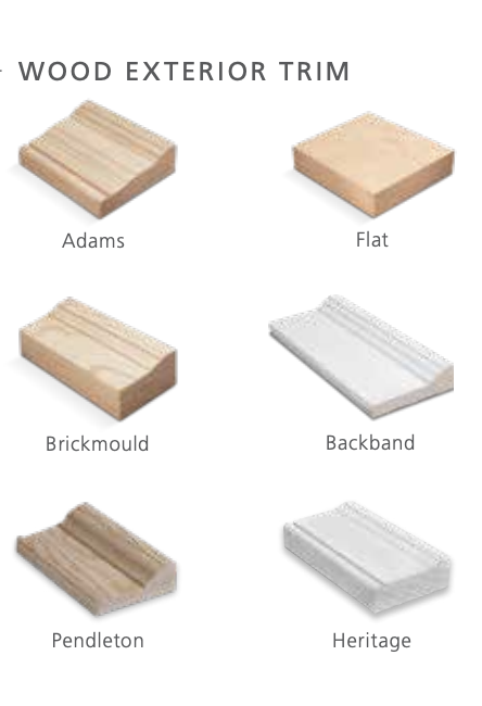 Jeld-Wen Custom Wood Exterior Trim Options